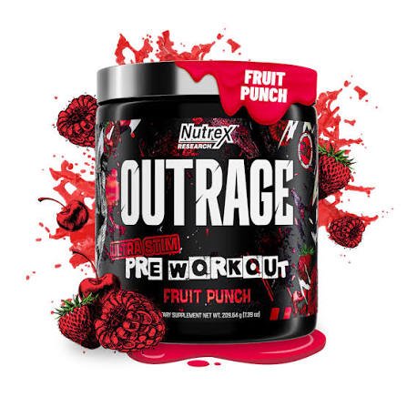 NUTREX OUTRAGE 30 SERVINGSFRUIT PUNCH PRE WORKOUT