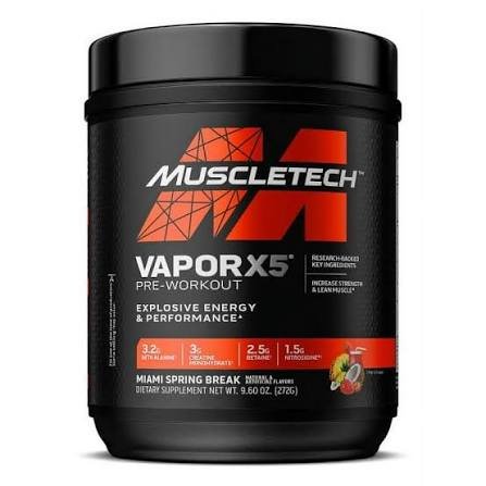 MuscleTech Vapor X5 - 30 Servings Miami Spring Break