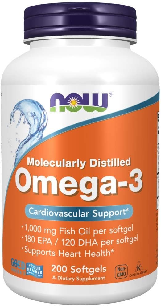 NOW OMEGA-3 FISH OIL 200 GEL