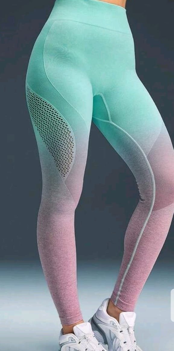 LEGGINS MULTII COLOR ROSADO CON AZUL
